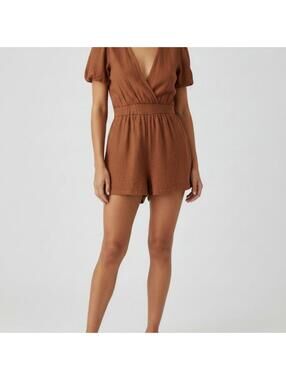 Burnt orange Romper